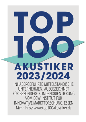 Das Höratelier Nina Bretschneider ist ausgezeichnet als Top100 Akustiker 2023