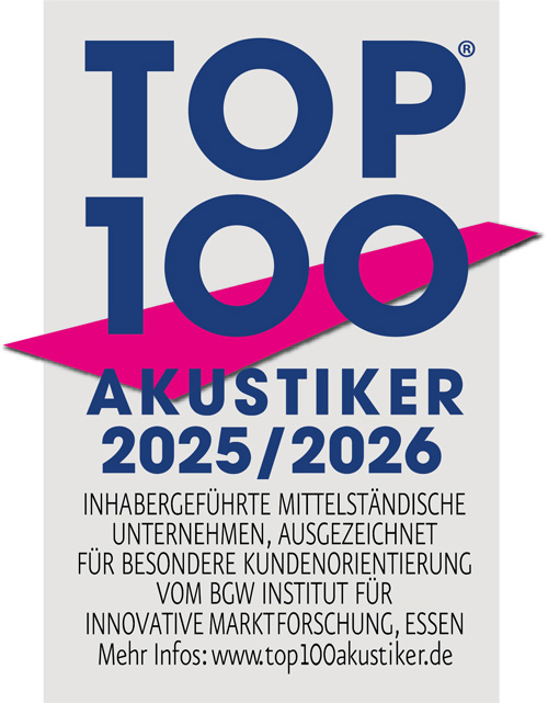 Das Höratelier Nina Bretschneider ist ausgezeichnet als Top100 Akustiker 2025 2026