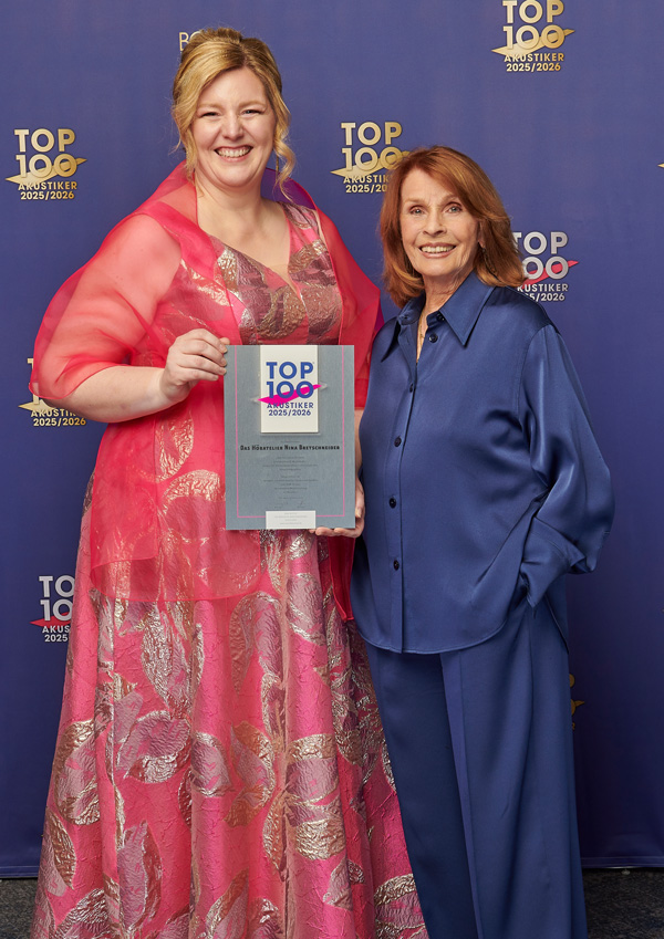 Nina Bretschneider mit der Schirmherrin Senta Berger